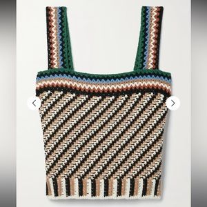 Veronica beard Levina crochet tank size XS